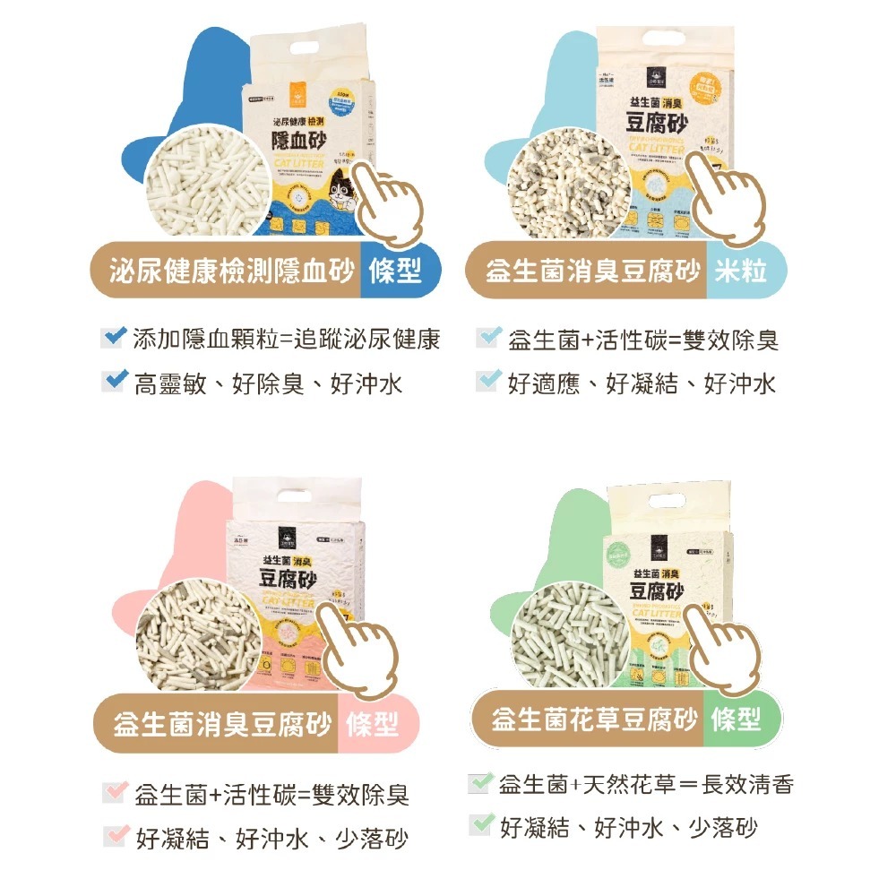 【汪喵星球】益生菌消臭豆腐砂 米粒型 條型 花草砂 隱血砂 貓砂 豆腐砂 汪喵貓砂 木薯砂-細節圖5