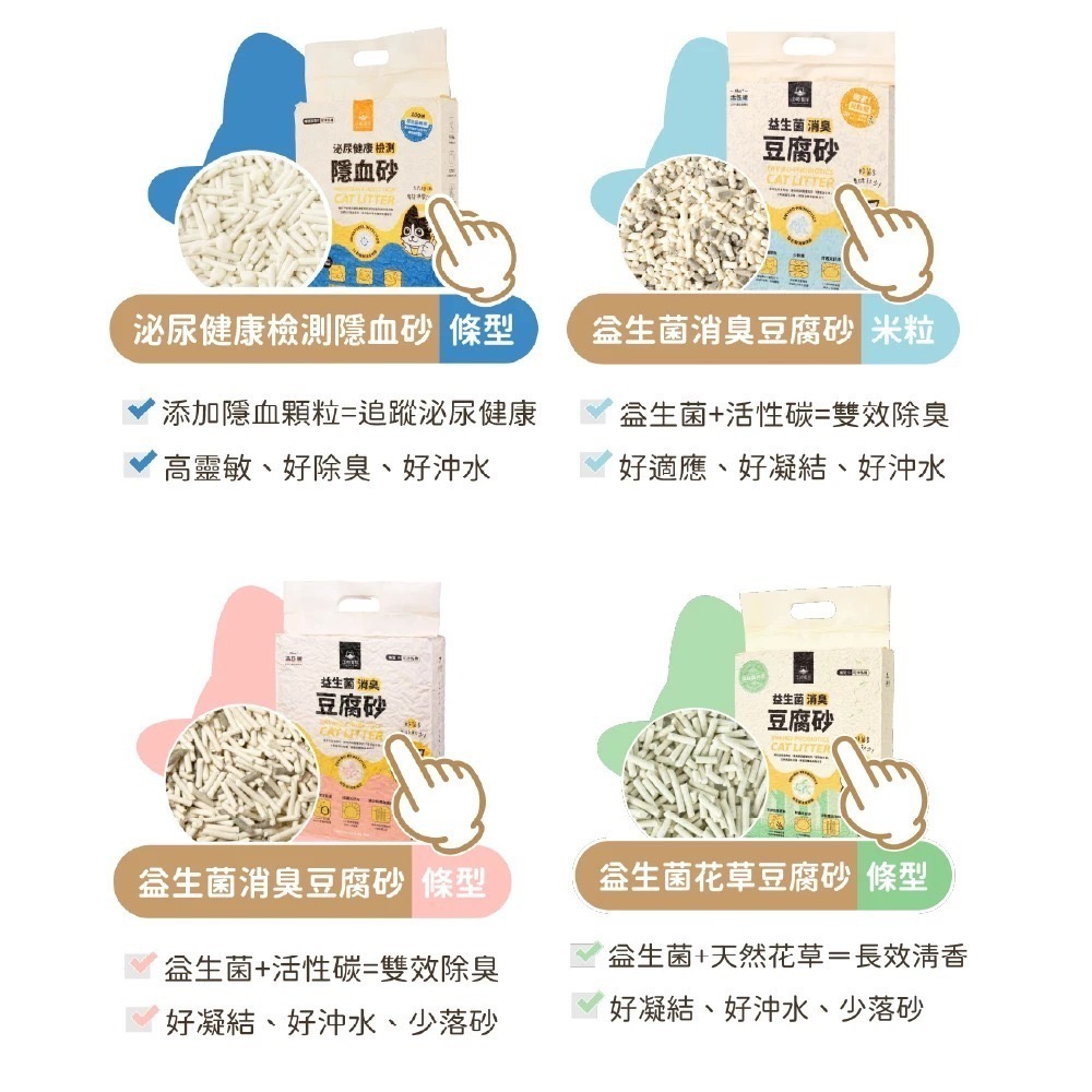 【汪喵星球】益生菌消臭豆腐砂 米粒型 條型 花草砂 隱血砂 貓砂 豆腐砂 汪喵貓砂 木薯砂-細節圖5