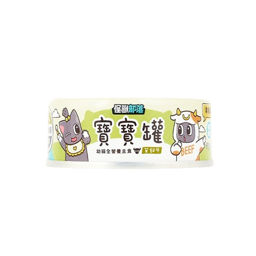 【怪獸部落LitoMon】怪獸部落寶寶無膠主食罐 82G /165G幼貓 幼母貓 孕貓 幼貓罐頭 慕斯 母貓罐頭 寶寶罐-規格圖3