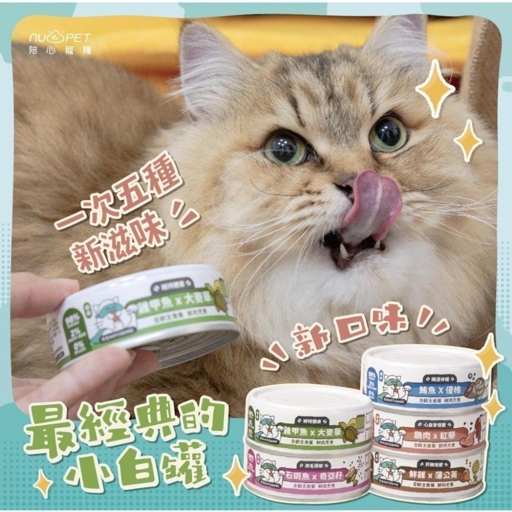 【nu4PET 陪心寵糧】Super貓『新』小白主食罐 單罐80g貓罐頭 主食罐 貓罐 貓主食罐 幼貓罐頭-細節圖2