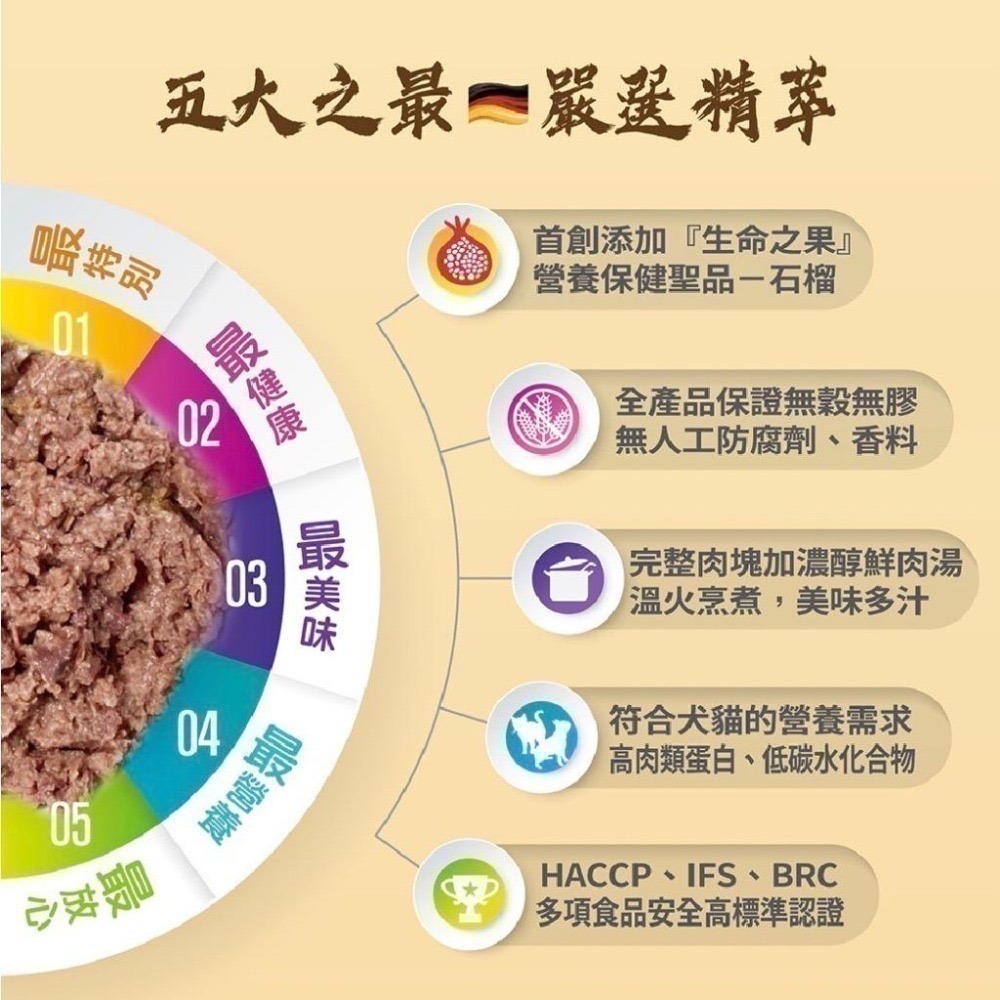 德國Granatapet葛蕾特│貓用交響樂低溫慢燉主食罐系列200g 無穀罐 無膠罐 德罐 主食貓罐 葛蕾特交響樂-細節圖5