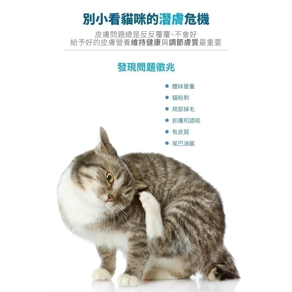 木入森 貓咪膚立好 貓咪皮膚保健營養補充 異位性皮膚炎機能營養複方-細節圖3