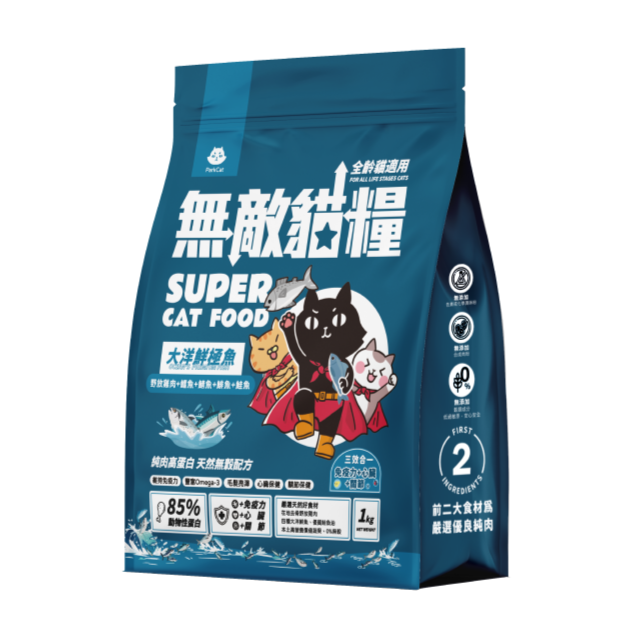 【ParkCat 貓樂園】無敵貓糧 鮮雞蜂王乳 霸王野雞｜1kg/2kg/6kg｜無穀 低碳 飼料 貓飼料 貓糧 小顆粒-規格圖3