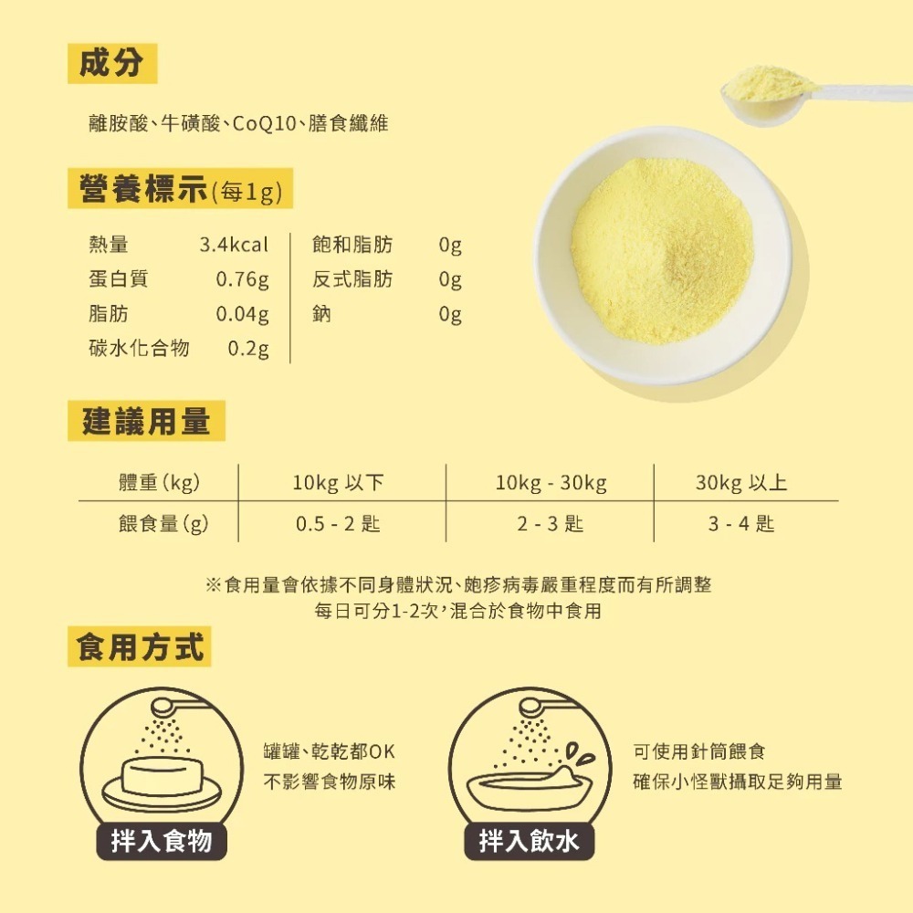 【怪獸部落LitoMon】牛離Q 犬貓綜合營養補給 50G犬貓營養品-細節圖6