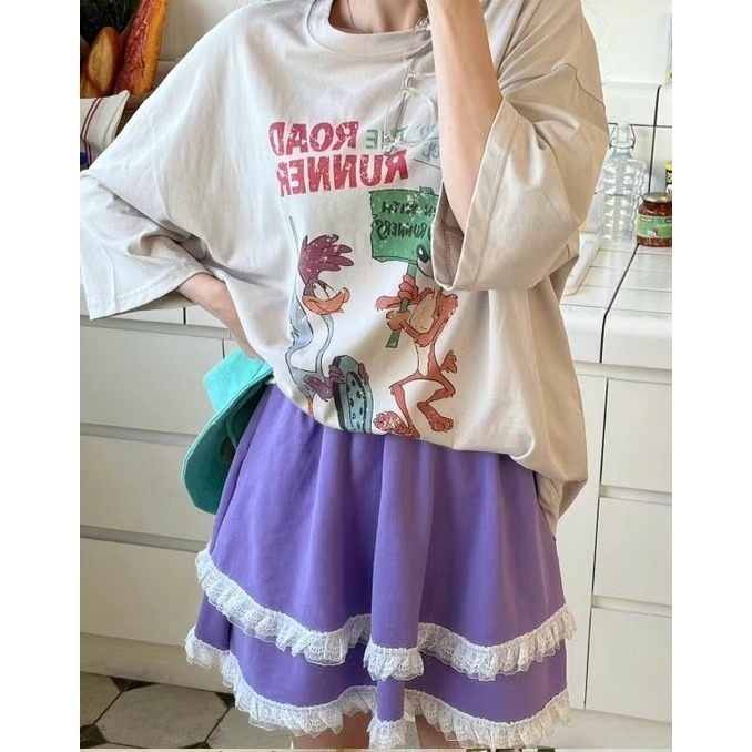 正韓新品-卡通圖案印花T shirt-細節圖4