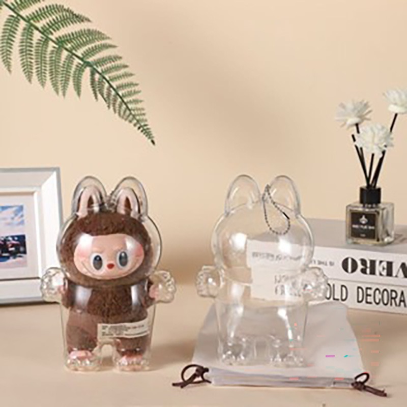 LABUBU 卡龍 透明保護殻 拉布布 背包掛飾娃 衣穿搭 泡泡瑪特-細節圖2