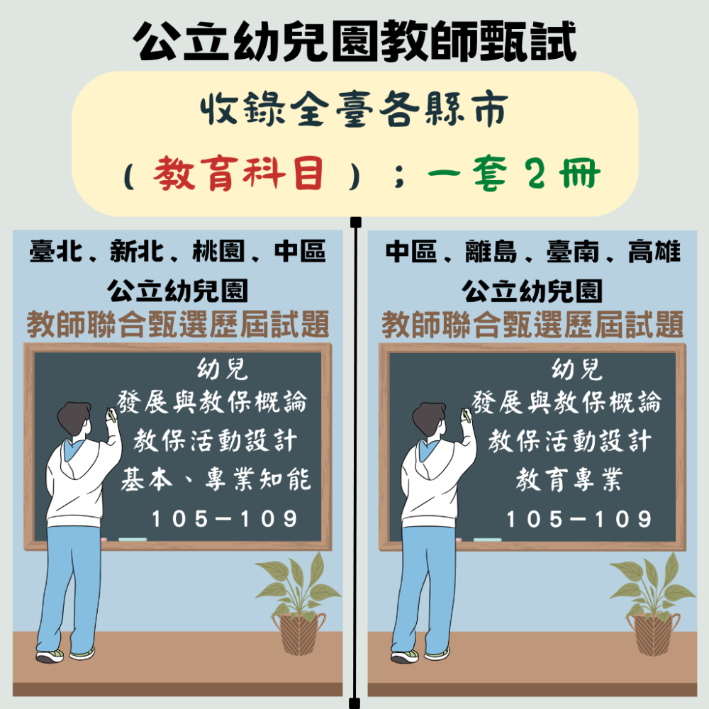 【備戰教甄－幼教教甄】幼兒園 教師甄試 全臺各縣市 六都 離島 【全科目必考範圍】１０６－１１５年 教甄 聯招-細節圖11