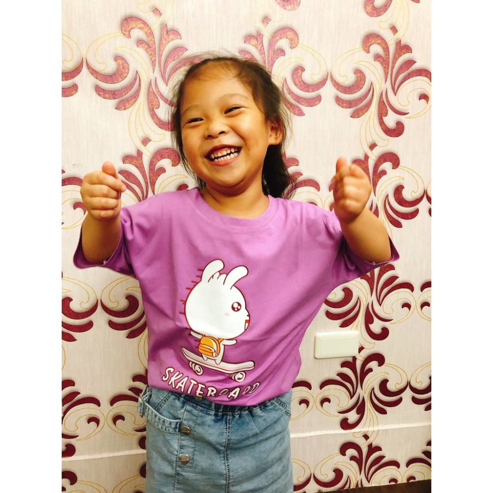 現貨❤️可愛卡通純棉 兒童短Ｔ 男童女童圓領 純棉上衣大童童裝 休閒短袖T  夏季休閒卡通T 兒童童裝上衣 男女童上-細節圖7