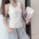 現貨❤️春夏款莫代爾棉質美背舒適 有墊 無墊 外穿 瑜伽打底 運動打底吊帶背心內搭小可愛涼感上衣免穿內衣-規格圖11