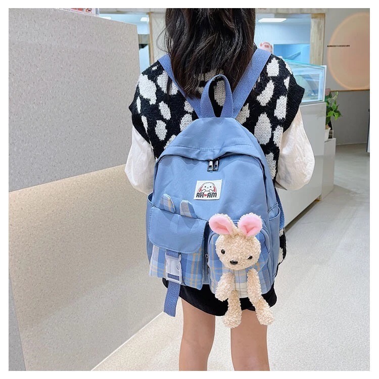 現貨❤️［台灣賣家24H出貨］兒童日系玩偶雙肩背包可愛卡通寶寶書包幼兒園書包出遊小背-細節圖7