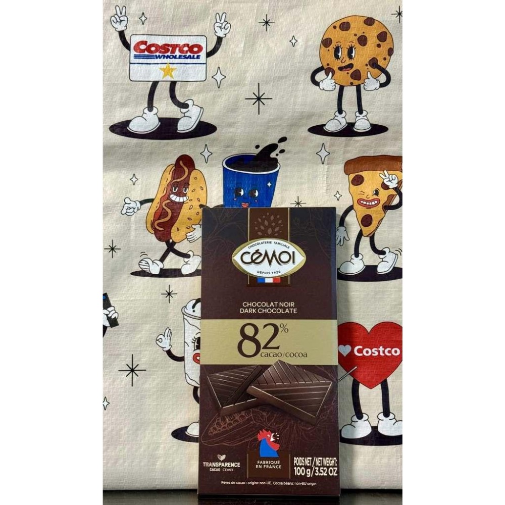 COSTCO 好市多 CÉMOI 82%黑巧克力 100公克-細節圖2