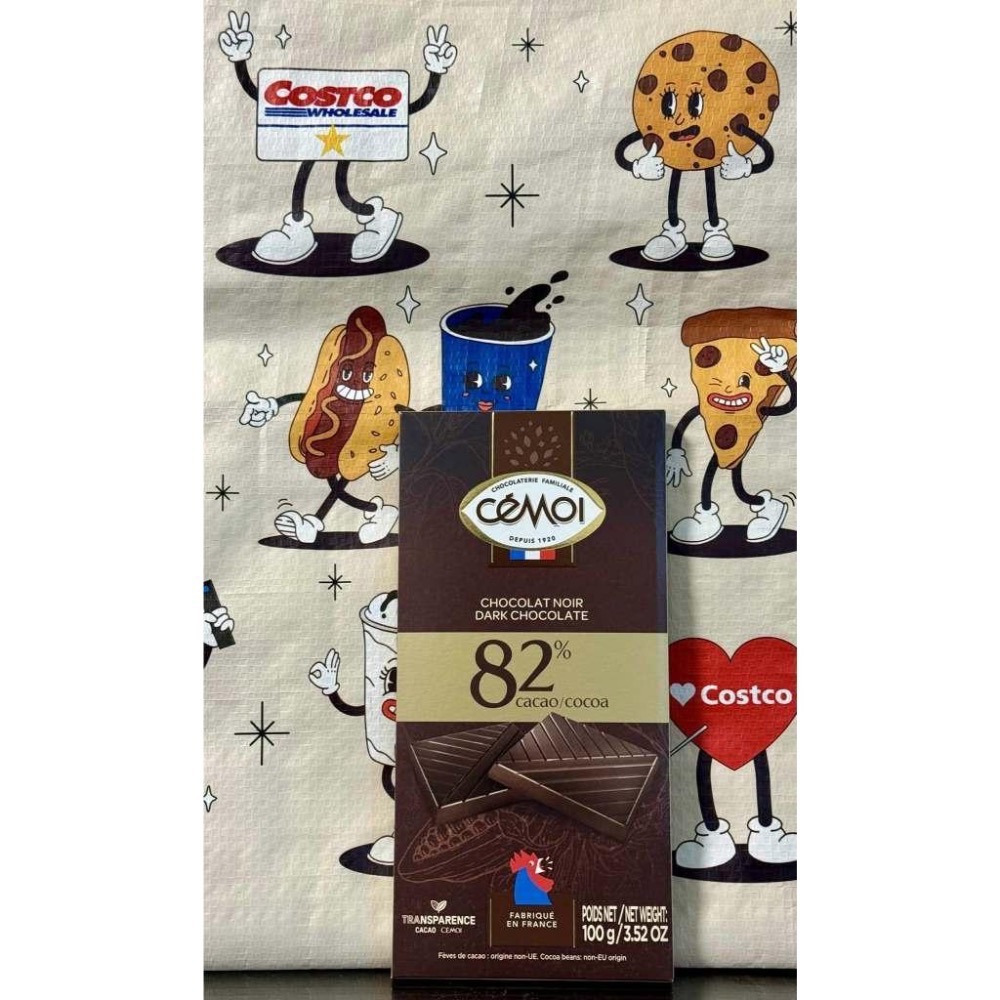 COSTCO 好市多 CÉMOI 82%黑巧克力 100公克-細節圖2