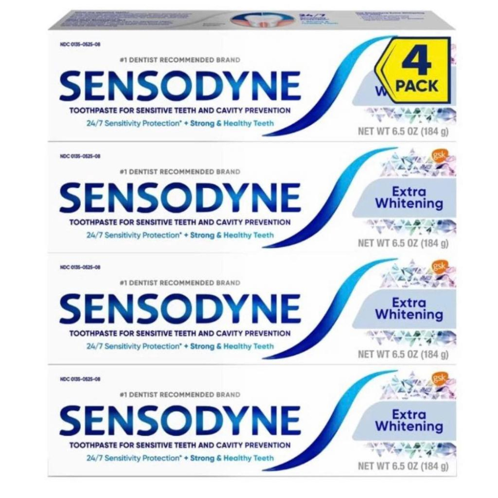 costco 好市多 舒酸定 長效抗敏 牙膏 極致亮白 184公克 X 4入-細節圖2