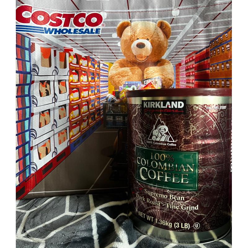 costco 好市多  KIRKLAND 科克蘭 哥倫比亞濾泡式咖啡粉  減咖啡因深焙濾泡式咖啡 1.36公斤-細節圖3