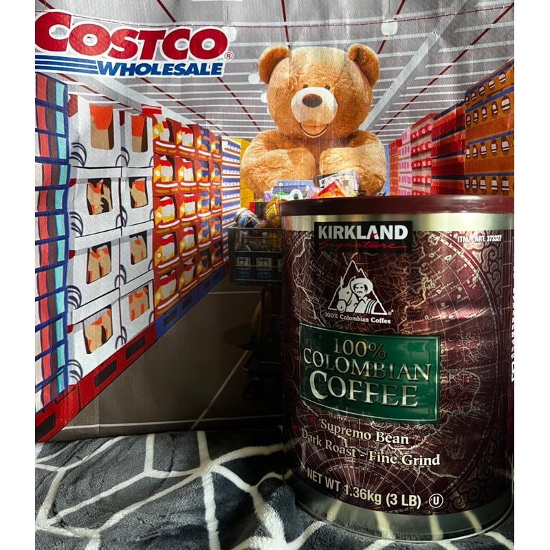 costco 好市多  KIRKLAND 科克蘭 哥倫比亞濾泡式咖啡粉  減咖啡因深焙濾泡式咖啡 1.36公斤-細節圖3