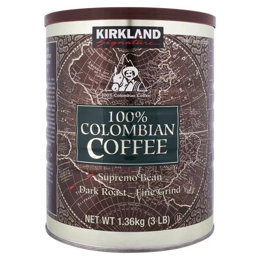 costco 好市多  KIRKLAND 科克蘭 哥倫比亞濾泡式咖啡粉  減咖啡因深焙濾泡式咖啡 1.36公斤-細節圖4