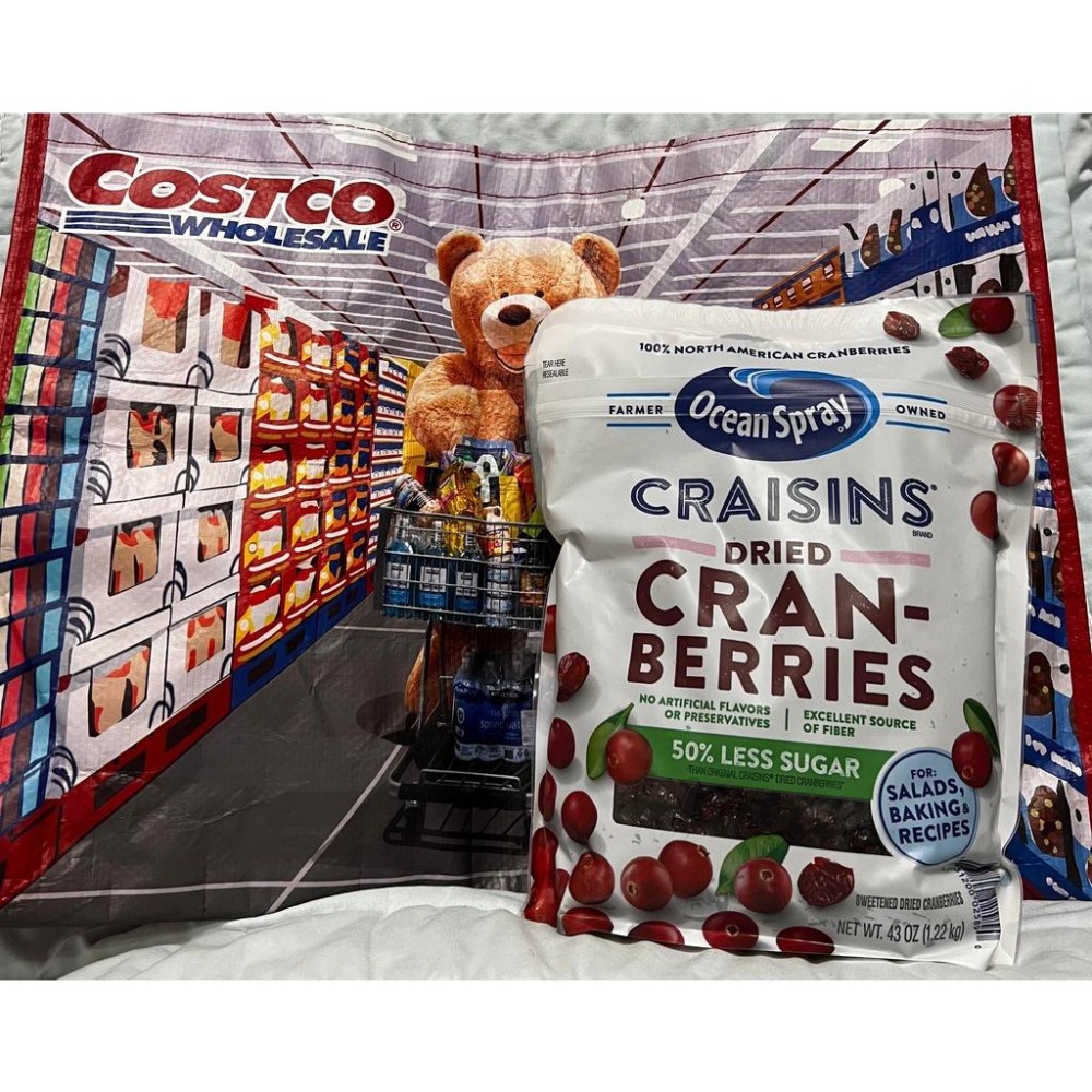 COSTCO  好市多 有機 葡萄乾 OCEAN SPRAY 蔓越莓乾 減糖  全果蔓越莓乾  加州李乾 藍莓-細節圖2