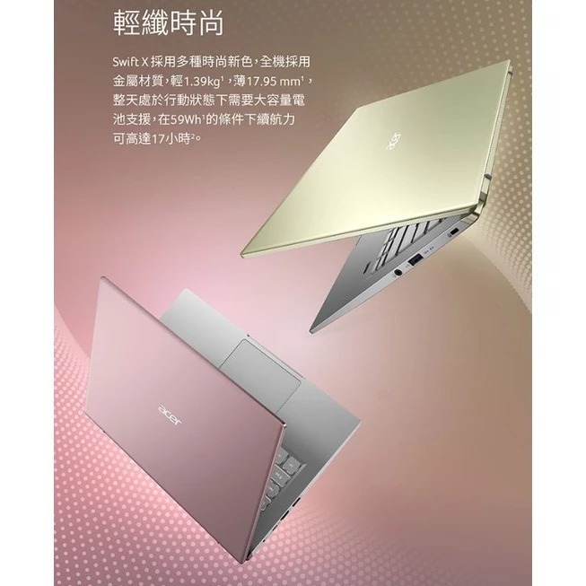 Acer Swift X 14 輕薄高效能筆電-細節圖4