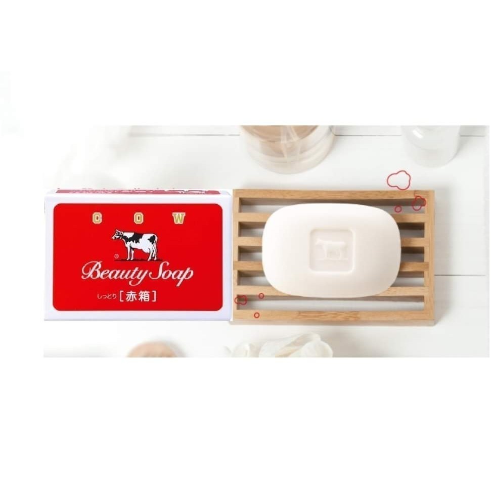 牛乳石鹼香皂 赤箱 COW Beauty Soap 90g x 6個入 紅盒玫瑰滋潤 潤膚美顏 淡雅清香-細節圖2