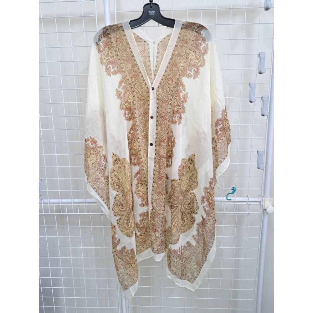 民族風防曬披肩 CHIFFON PONCHO 一件多種穿法 夏季穿搭 海灘透膚罩衫-規格圖8