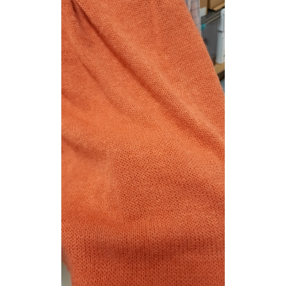 二手出清 橘色毛衣背心 size F-細節圖2