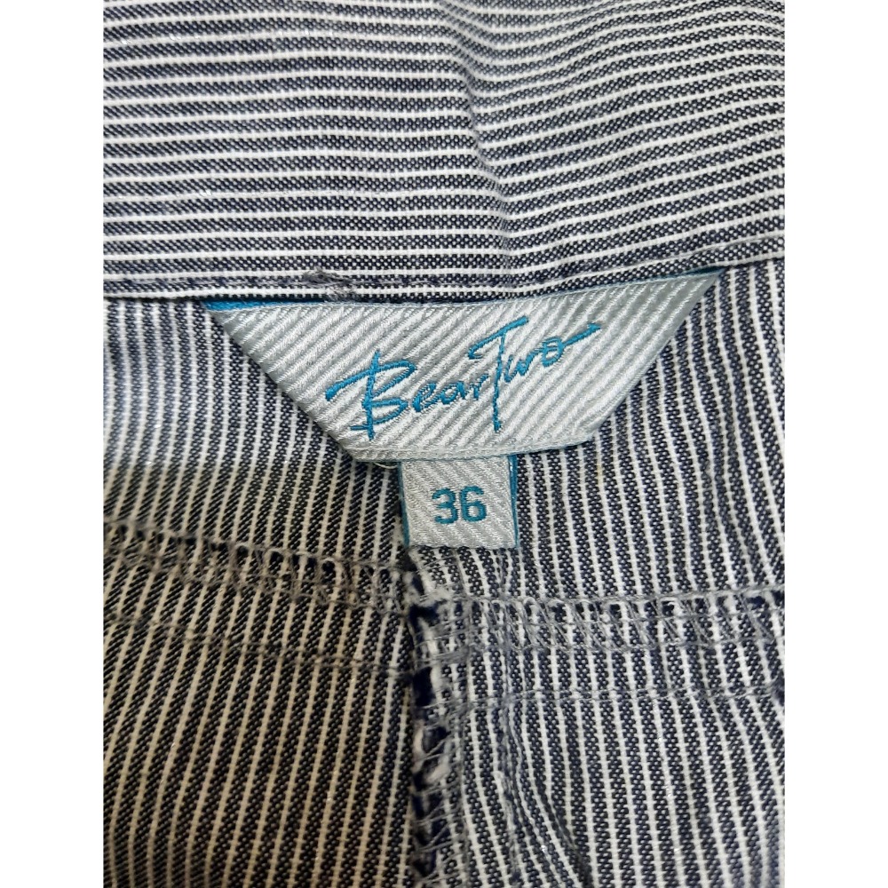 二手出清 Bear Two 灰色細條紋短褲 SIZE 36-細節圖3