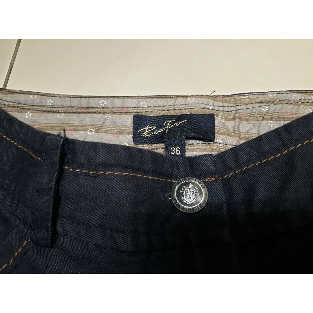 二手出清 Bear Two 九成新衣況佳  黑色五分短褲 SIZE 36-細節圖3