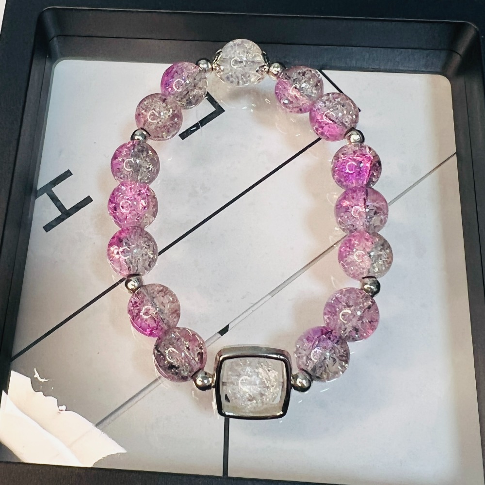 🌹琉璃時光手作工坊🌹【璃幻】原創琉璃手鏈 琉璃珠 爆裂珠 爆花珠 冰裂珠-細節圖3