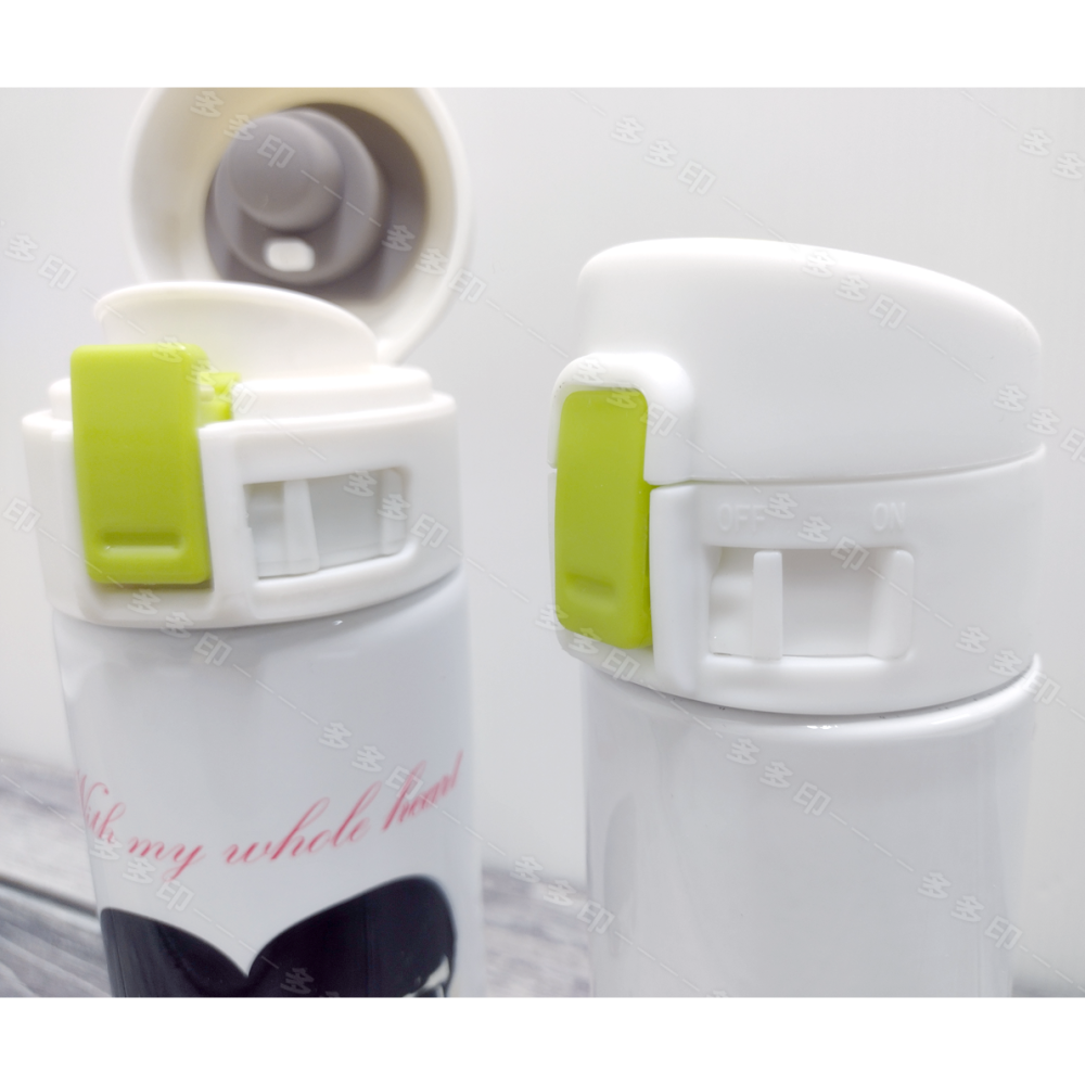 多多印 客製化 綠按釦 保溫瓶 來圖訂製 按扣保溫杯 保冷瓶 保冷杯 環保杯 星巴克瓶 公司學校團體紀念品禮贈品 訂做-細節圖3