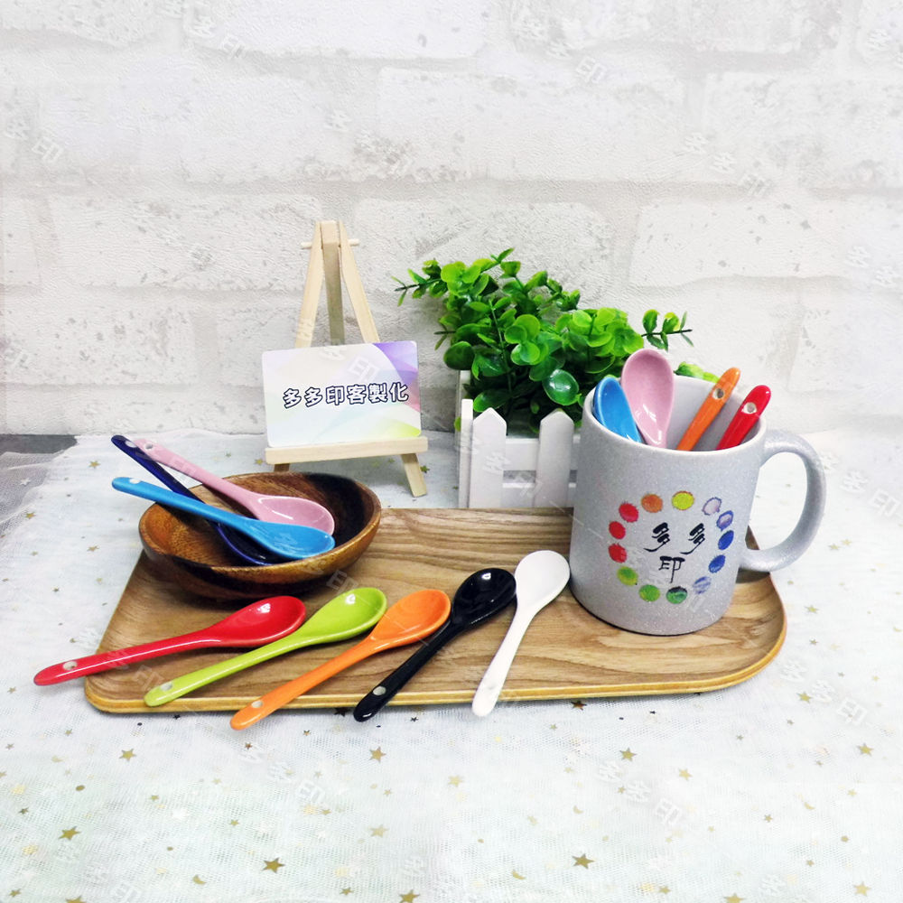 多多印 糖果色 攪拌匙 杯勺 杯杓 湯匙 客製化馬克杯加購彩色杯杓 陶瓷彩色攪拌棒 🎁 另有杯蓋湯匙杯子整組送禮更完整-細節圖6