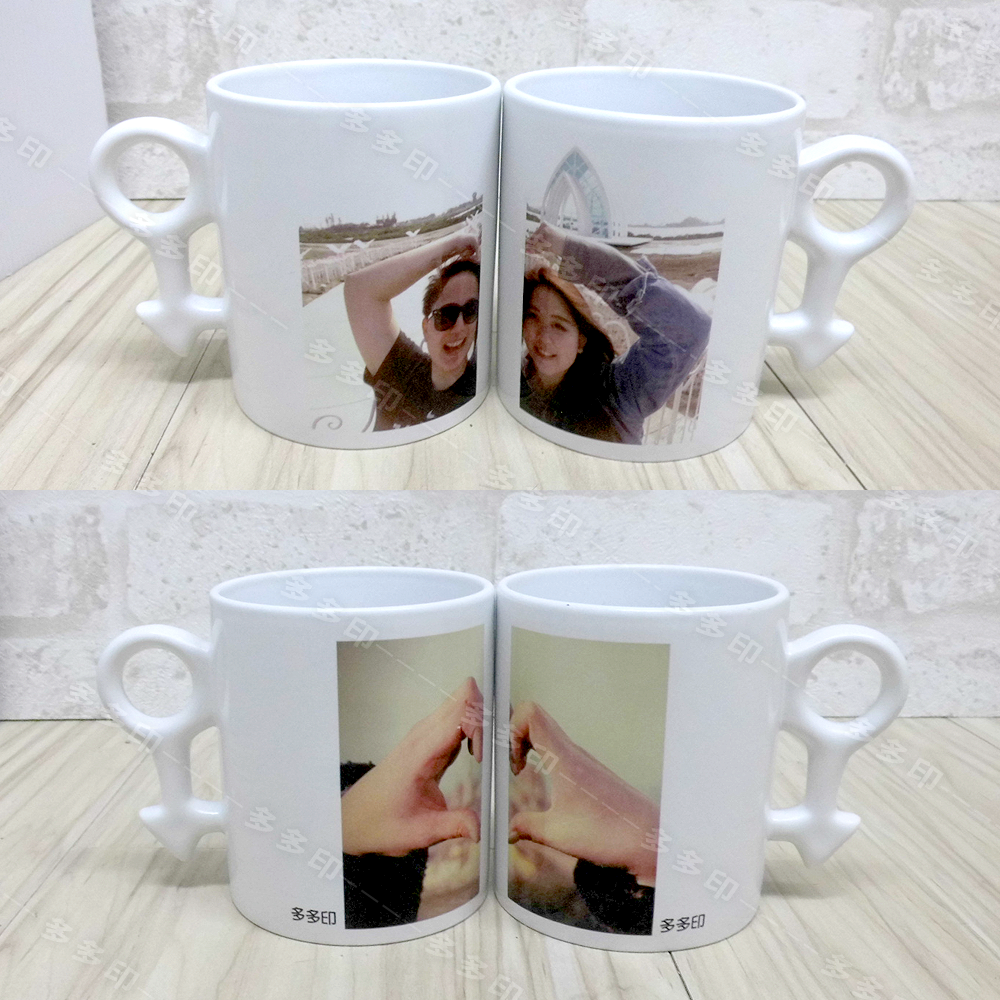多多印 客製化 情侶對杯 ♂♀性別杯把對杯♀♂ 造型杯把 馬克杯 來圖訂製 公司團體網紅禮贈品寵物創意動漫同人周邊訂做-細節圖4