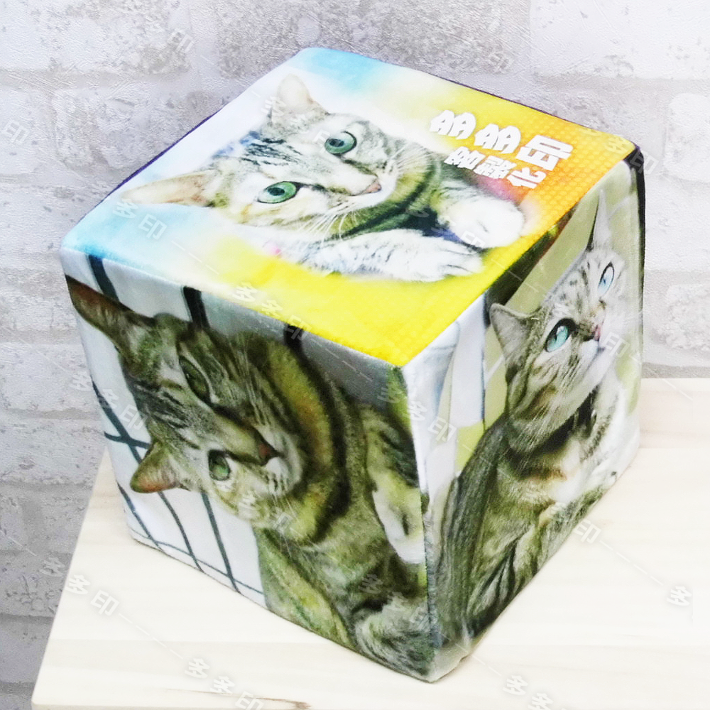 多多印 客製化立體方抱枕 骰子枕 立方體抱枕 高密度泡棉枕心 來圖訂做 相片抱枕 靠枕 尾牙遊戲 生日禮物 紀念品禮贈品-細節圖3