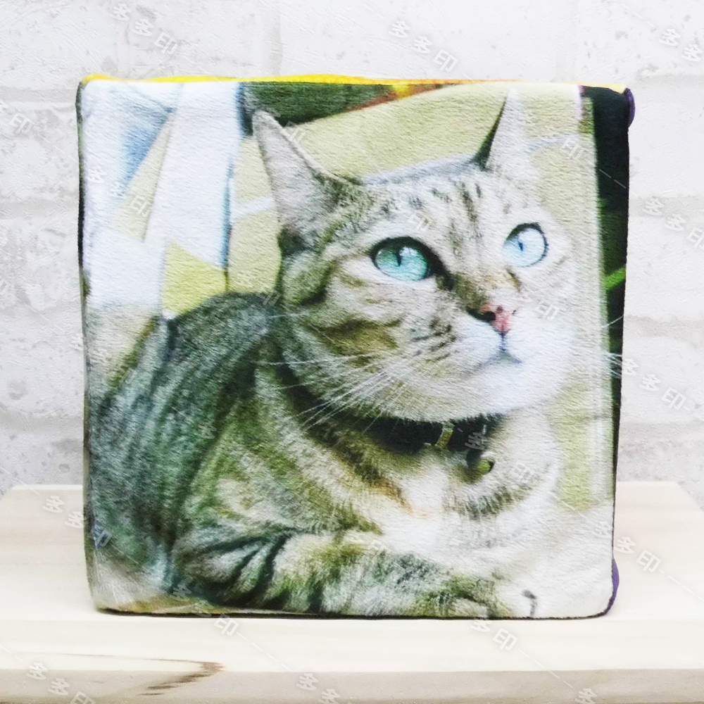 多多印 客製化立體方抱枕 骰子枕 立方體抱枕 高密度泡棉枕心 來圖訂做 相片抱枕 靠枕 尾牙遊戲 生日禮物 紀念品禮贈品-細節圖11