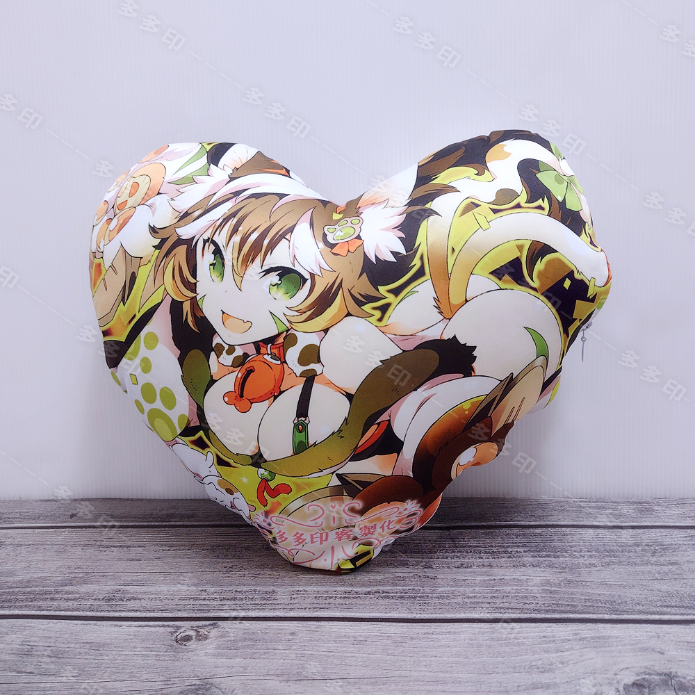 多多印 客製化 心形抱枕 愛心抱枕 短絨雙面抱枕來圖訂製抱枕頭訂做抱枕頭客製抱枕禮贈品團體廣告聖誕節生日禮物-細節圖3