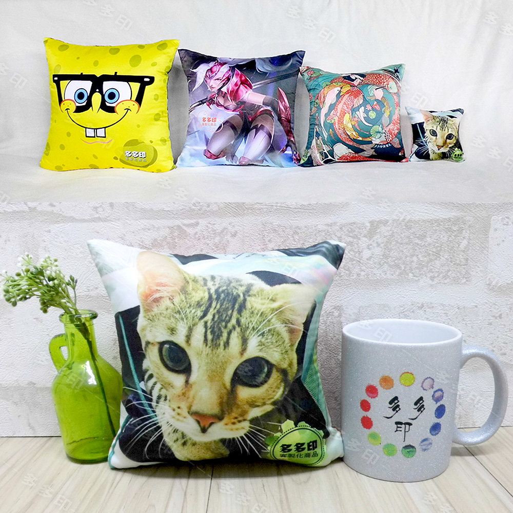多多印情人節禮物禮品🔥客製化抱枕🔥滿版彩印緞面雙面印製抱枕含枕心 來圖訂製 枕頭 寵物靠墊偶像紀念品 生日禮物 訂做-細節圖8