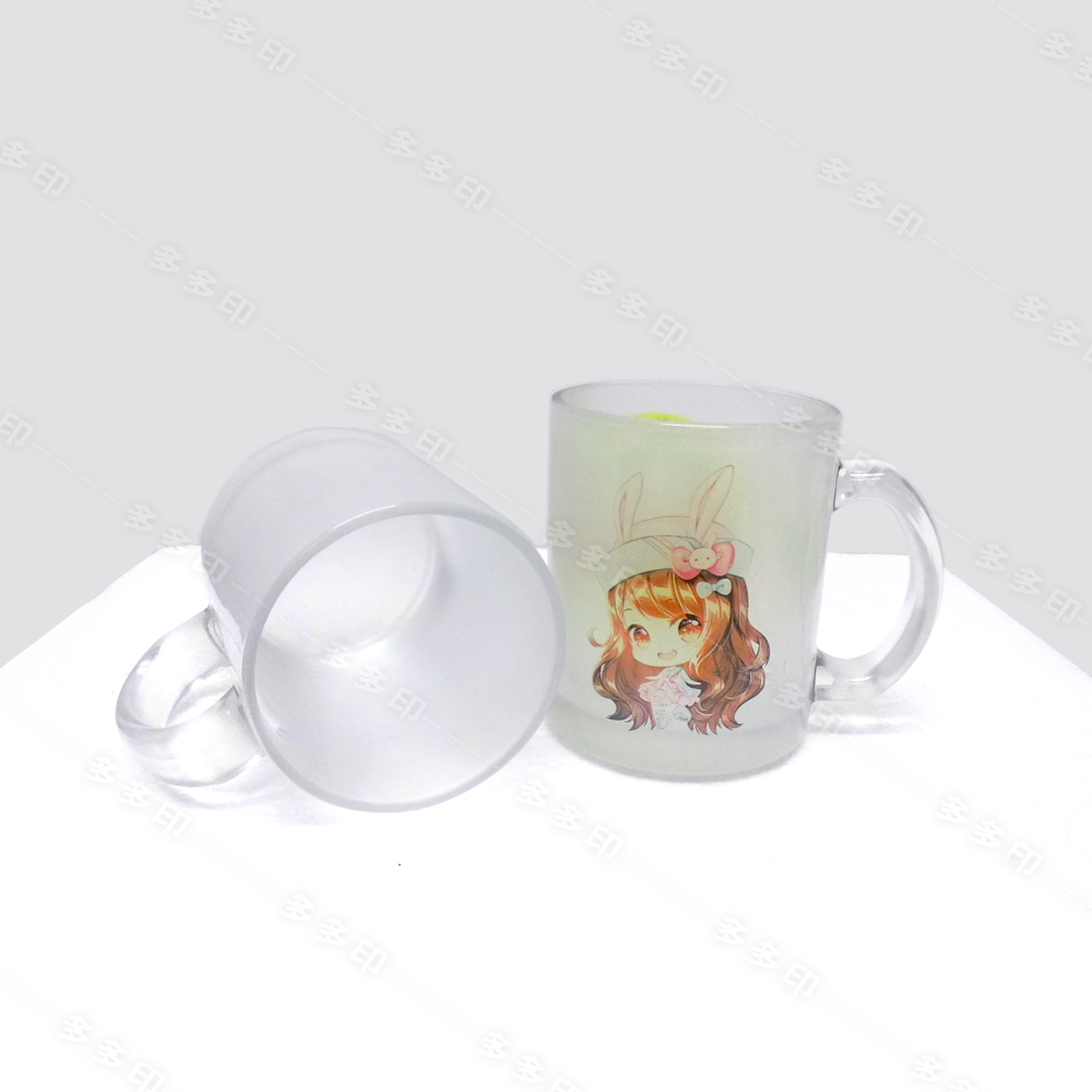 多多印 客製化 玻璃杯 果凍透明馬克杯 咖啡杯 杯子 訂做 生日情人節聖誕節畢業禮物 公司團體學校紀念品 禮贈品來圖訂製-細節圖4