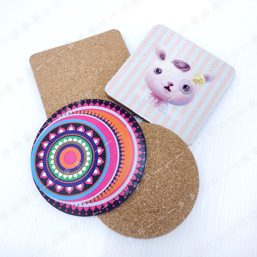 多多印 客製化 硬木杯墊 軟木杯墊 1組3片 來圖訂製 杯墊 公司團體學紀念品 情人節 生日 畢業禮物 偶像動漫周邊訂做-細節圖6