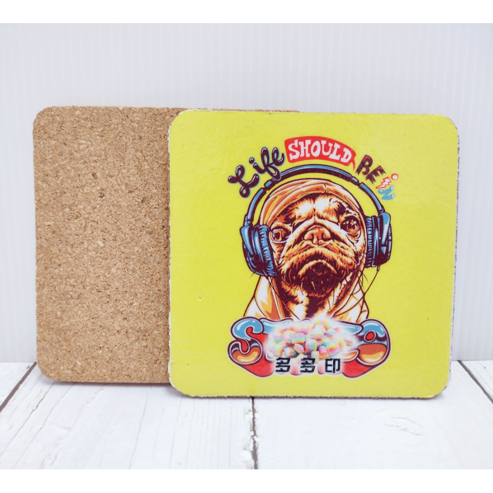 多多印 客製化 硬木杯墊 軟木杯墊 1組3片 來圖訂製 杯墊 公司團體學紀念品 情人節 生日 畢業禮物 偶像動漫周邊訂做-細節圖7