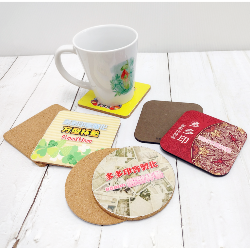 多多印 客製化 硬木杯墊 軟木杯墊 1組3片 來圖訂製 杯墊 公司團體學紀念品 情人節 生日 畢業禮物 偶像動漫周邊訂做-細節圖10