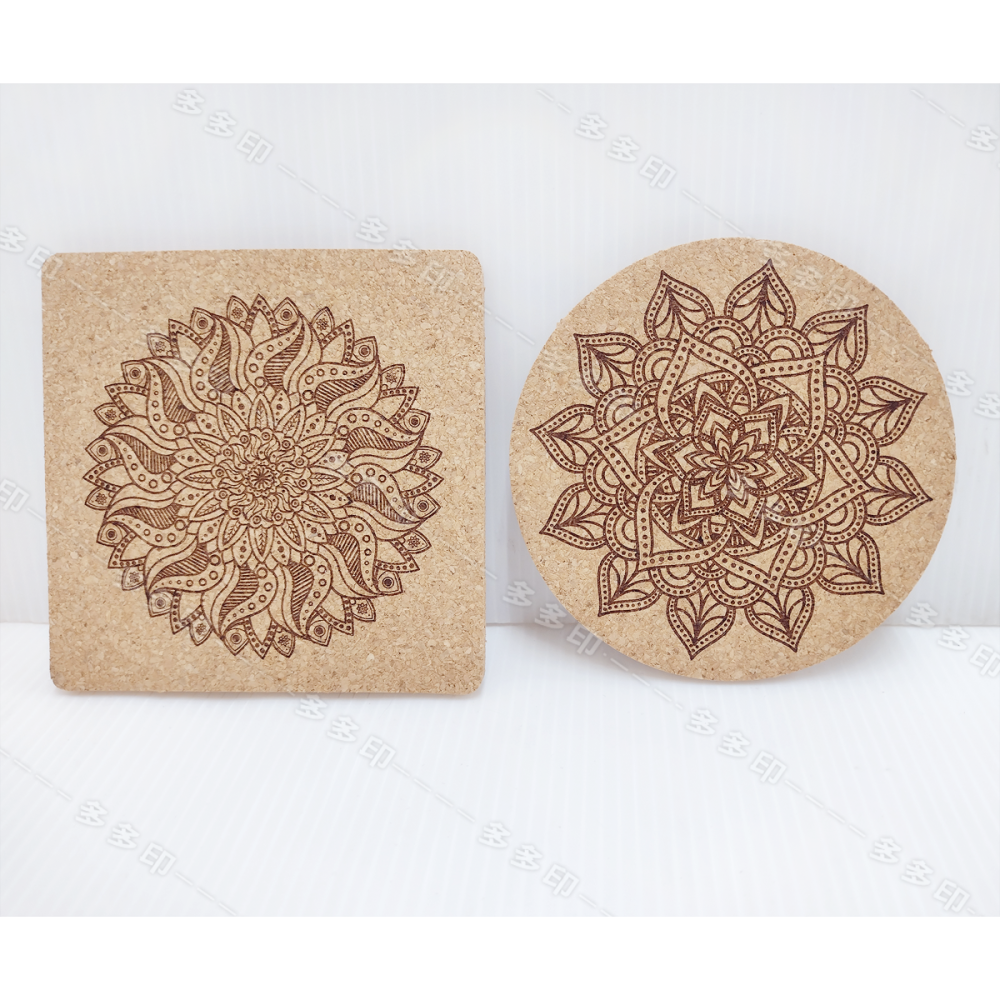 多多印 客製化 雷雕軟木杯墊 雷射雕刻杯墊 來圖訂製 LOGO 公司學校團體活動紀念品 訂做 生日禮物情人節 禮贈品訂製-細節圖6
