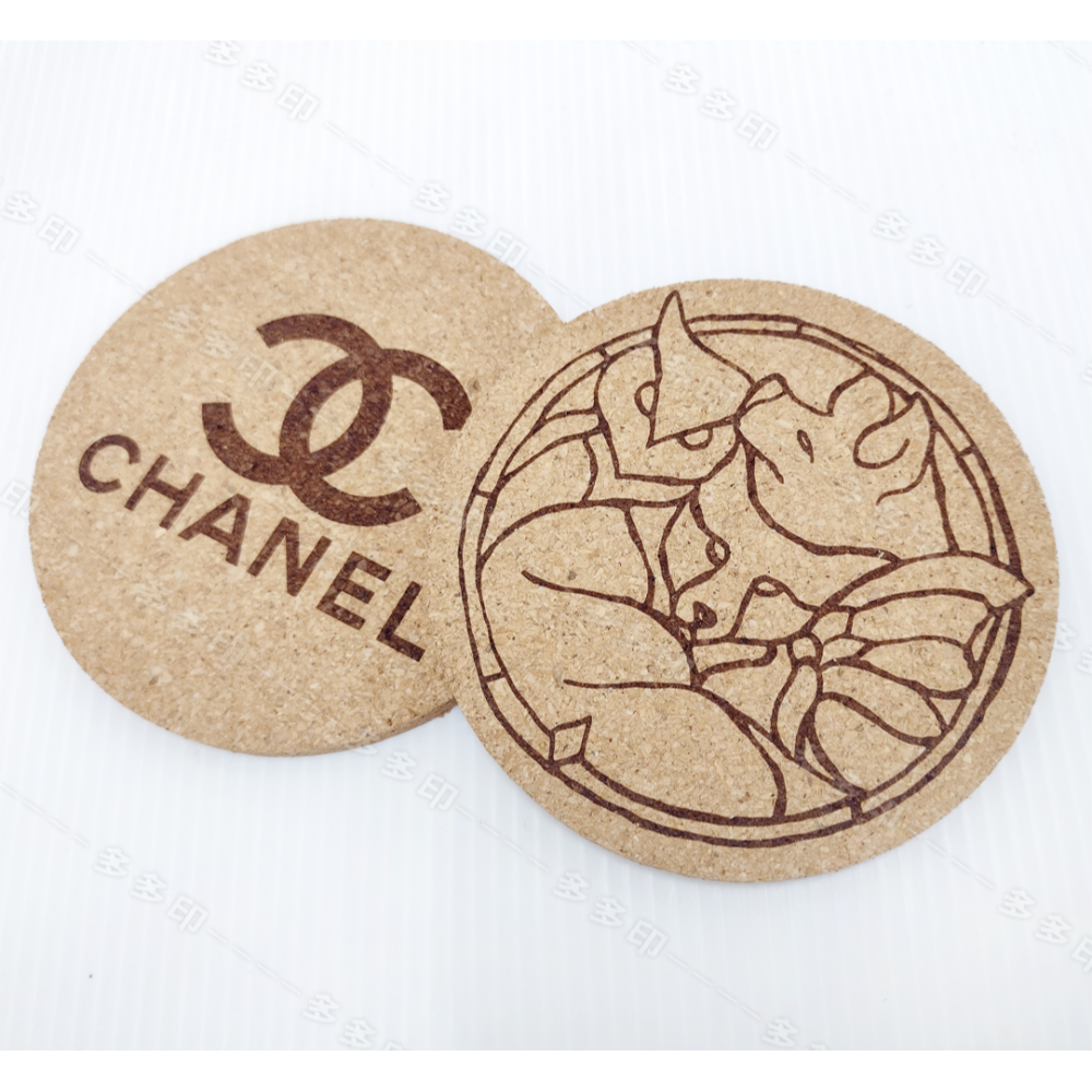 多多印 客製化 雷雕軟木杯墊 雷射雕刻杯墊 來圖訂製 LOGO 公司學校團體活動紀念品 訂做 生日禮物情人節 禮贈品訂製-細節圖7