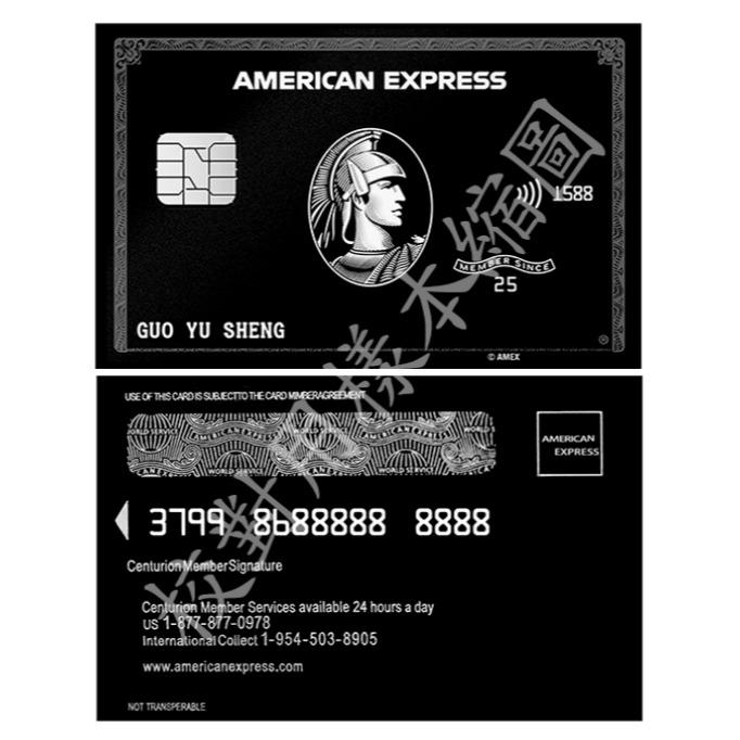 (11)美國運通黑卡(新版)+背面