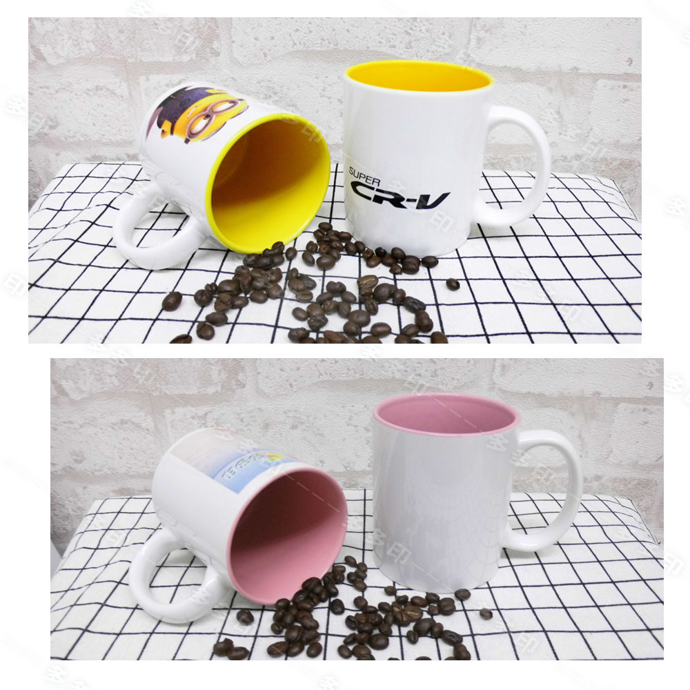 多多印 客製化 內彩馬克杯 內彩杯 愛心杯把/圓杯把 咖啡杯 影像杯 馬克杯 來圖訂製 公司團體學校紀念品 生日畢業禮物-細節圖3