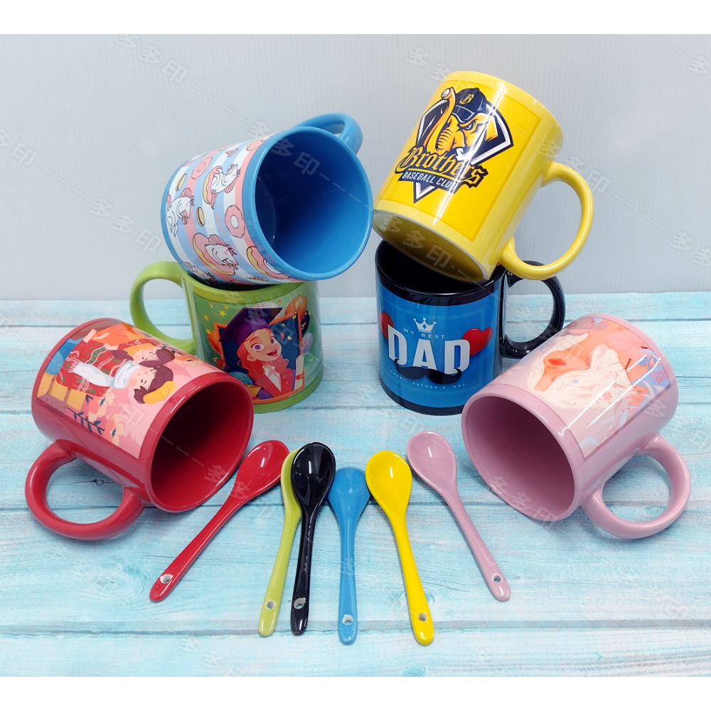 多多印 客製化 全彩馬克杯 來圖訂製 馬克杯 六色 馬克杯 訂製 杯子 咖啡杯 訂做 公司團體學校紀念品 生日畢業禮物-細節圖2