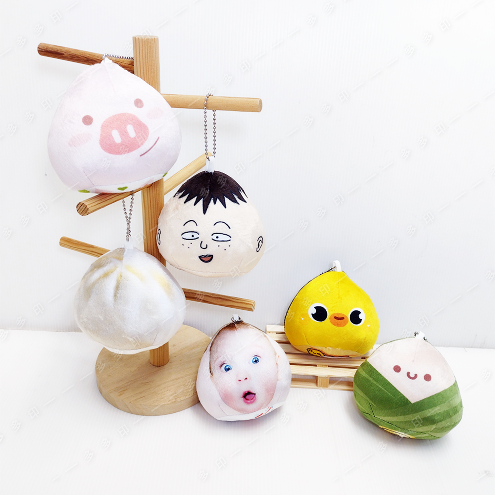 多多印 客製化 毛絨豆袋團子吊飾 偶像動漫同人周邊絨毛掛件 訂製 來圖訂做 吊飾 娃娃  交換禮物 畢業 生日禮物 訂做-細節圖3