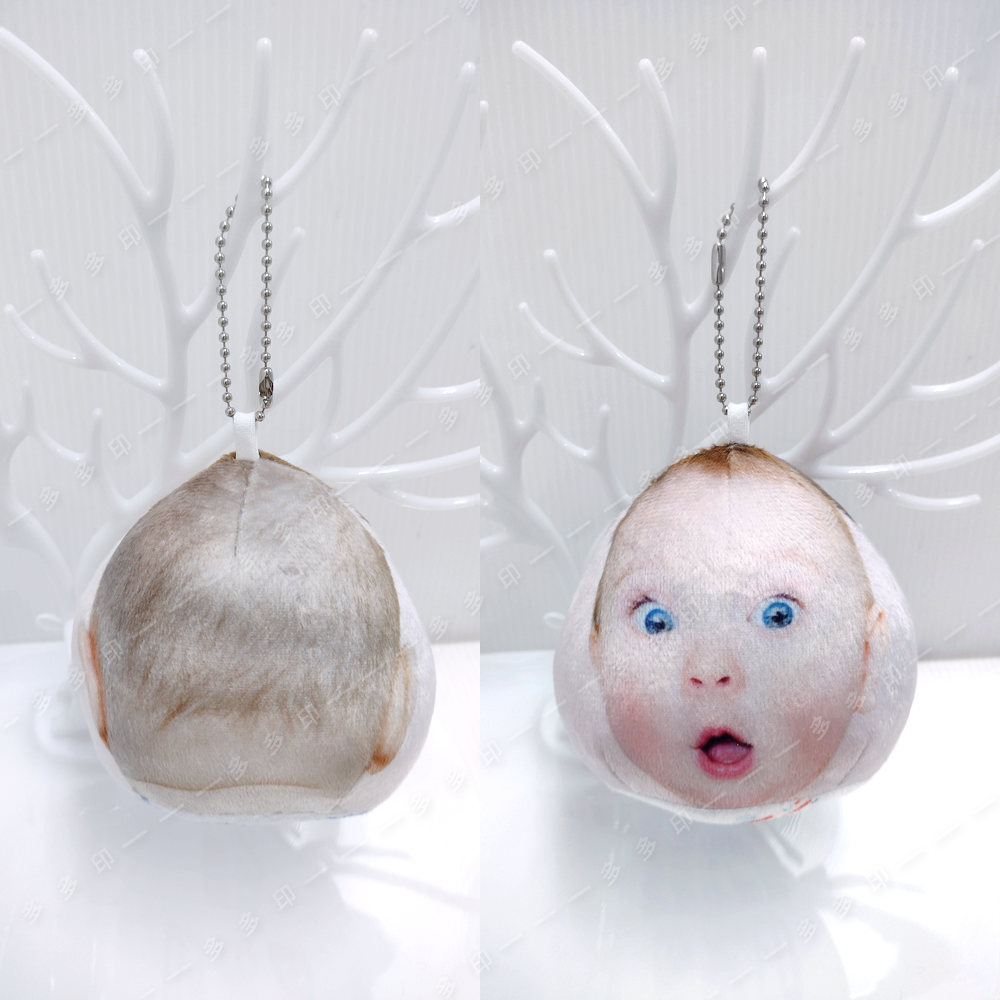 多多印 客製化 毛絨豆袋團子吊飾 偶像動漫同人周邊絨毛掛件 訂製 來圖訂做 吊飾 娃娃  交換禮物 畢業 生日禮物 訂做-細節圖4