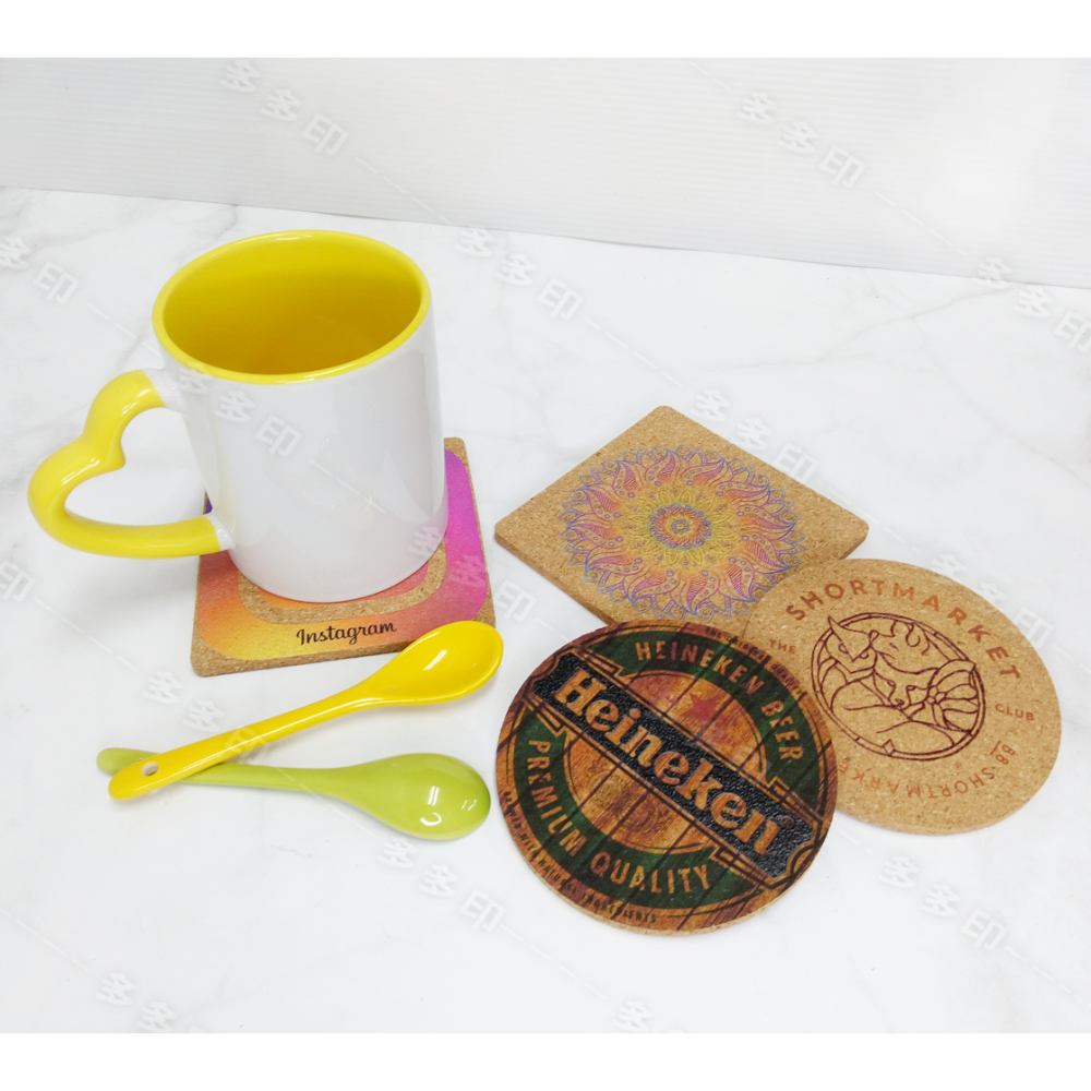 多多印 客製化 吸水杯墊 陶瓷杯墊 軟木杯墊 來圖訂做 杯墊 精緻印刷 公司團體活動禮贈品紀念品 偶像動漫周邊 訂製-細節圖5