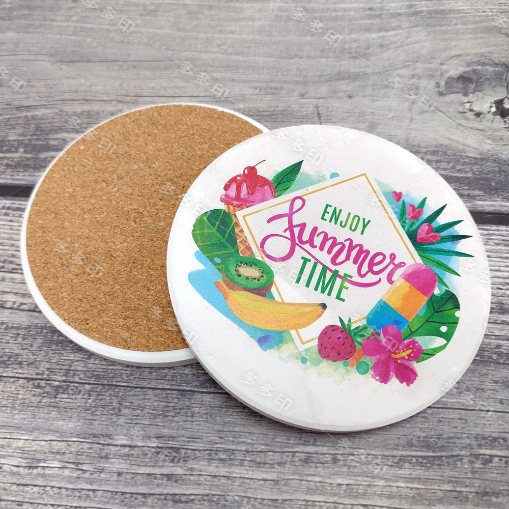 多多印 客製化 吸水杯墊 陶瓷杯墊 軟木杯墊 來圖訂做 杯墊 精緻印刷 公司團體活動禮贈品紀念品 偶像動漫周邊 訂製-細節圖6