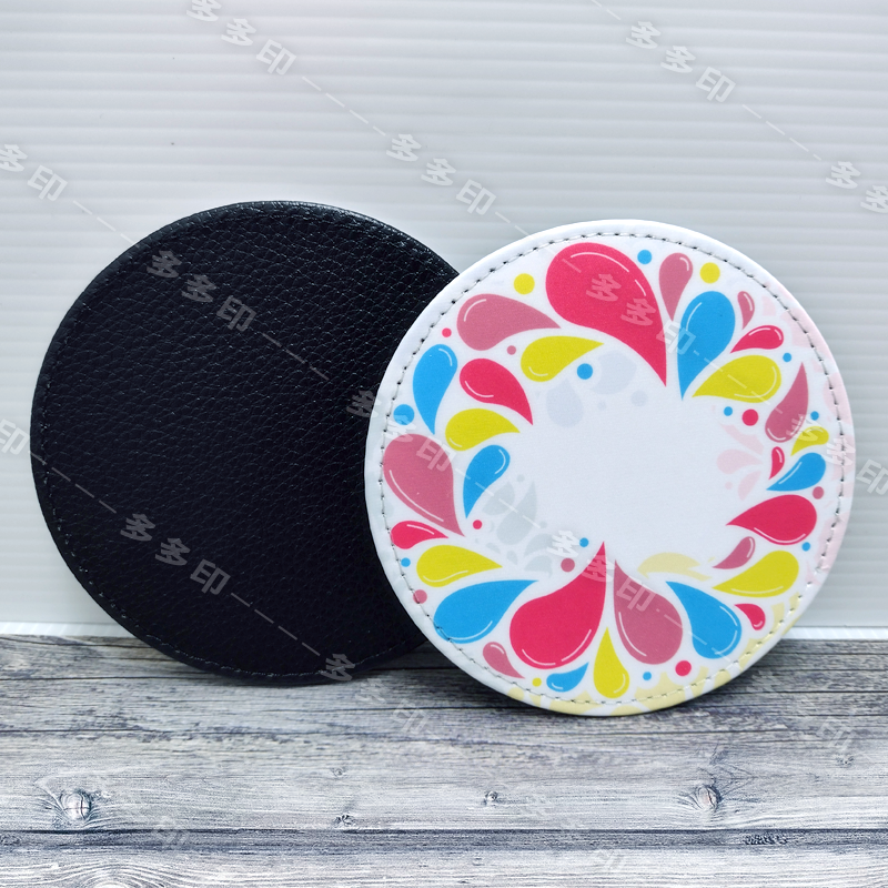 多多印 客製化 PU 皮革杯墊  圓形 方形 杯墊 來圖訂做 公司學校團體餐廳咖啡館禮贈品紀念品 明星動漫同人周邊 訂製-細節圖8