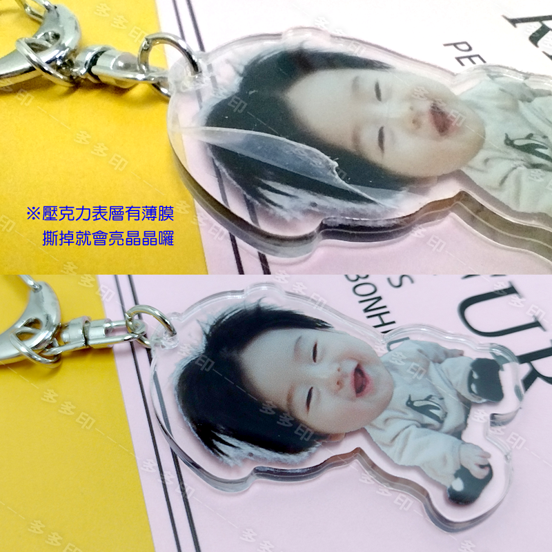 多多印 客製化 壓克力造型鑰匙圈 吊飾 掛飾 訂製 壓克力 鑰匙圈 訂做 寵物 情侶 動漫偶像偶像應援周邊 紀念品禮贈品-細節圖4